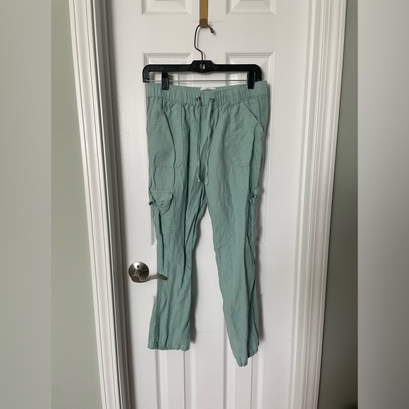 Nicole Miller Pants - Nicole Miller straight leg linen pants